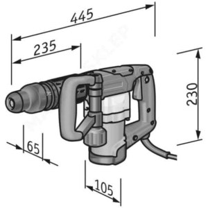 Ciocan demolator Flex DH 5 SDS Max, 1050 W, 6.7 J, 3500 bpm