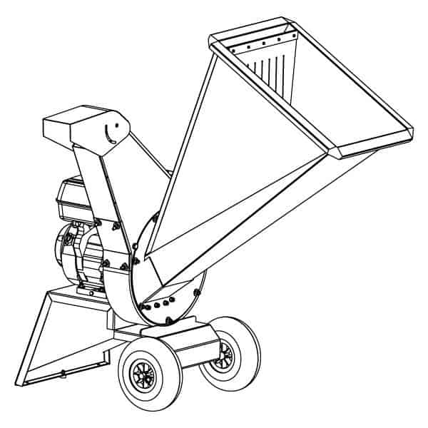 Tocator de crengi si resturi vegetale Caravaggi BIO 90 cu motor GX 390 4 Tocator de crengi si resturi vegetale Caravaggi BIO 90 cu motor GX 270