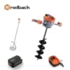 Redback Pachet E808T+E805C+E806C+EP60+EC50 Cap motor antrenare, paleta 120mm, burghiu 150mm, acumulator, incarcator