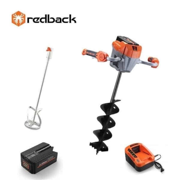 Redback Pachet E808T+E805C+E806C+EP60+EC50 Cap motor antrenare, paleta 120mm, burghiu 150mm, acumulator, incarcator