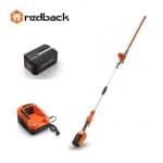 Redback Pachet E920D+EP20+EC20 Trimmer de gard viu extensibil 40V, 2400mm, 520mm, acumulator, incarcator