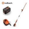 Redback Pachet E920D+EP40+EC20 Trimmer de gard viu extensibil 40V, 2400mm, 520mm, acumulator, incarcator