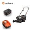 Redback Pachet E142C+EP60+EC50 Masina de tuns gazon 420mm, acumulator, incarcator