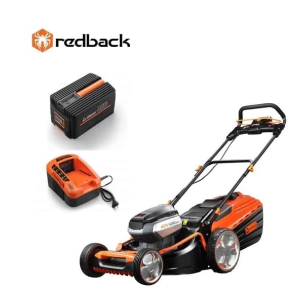 Redback Pachet E148C+EP40+EC20 Masina de tuns gazon acumulatori 40V, 470mm, 60L ,acumulator, incarcator