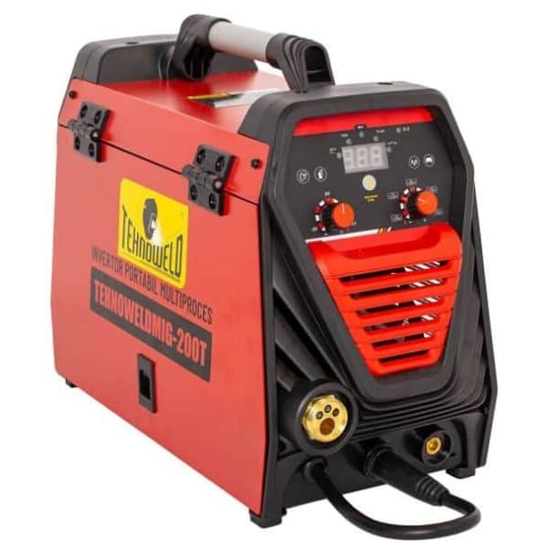 Aparat sudura MIG-MAG/ MMA/ TIG Tehnoweld TEHNOWELDMIG-200T, 180 A, sarma otel 1 mm, electrozi 1.6-4 mm, cu accesorii