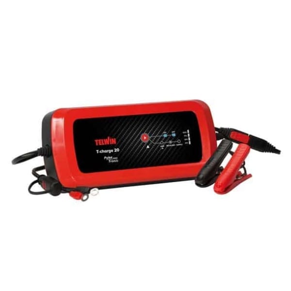Redresor baterii Telwin T-CHARGE20, tensiune incarcare 12/24 V, capacitate baterii Pb/GEL/AGM 5-180 Ah