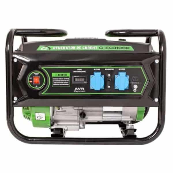 Generator de curent pe benzina Greenfield G-EC3100P, portabil, monofazat, 2.3 kVA, bobinaj alternator cupru