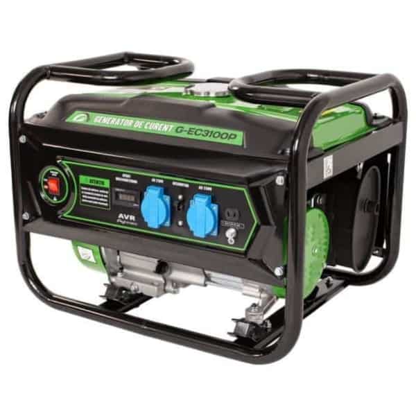 Generator de curent pe benzina Greenfield G-EC3100P, portabil, monofazat, 2.3 kVA, bobinaj alternator cupru