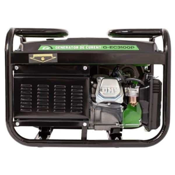 Generator de curent pe benzina Greenfield G-EC3100P, portabil, monofazat, 2.3 kVA, bobinaj alternator cupru