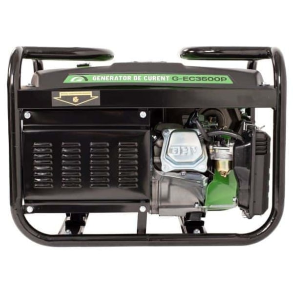 Generator de curent pe benzina Greenfield G-EC3600P, portabil, monofazat, putere 2.4 kVA, bobinaj alternator cupru