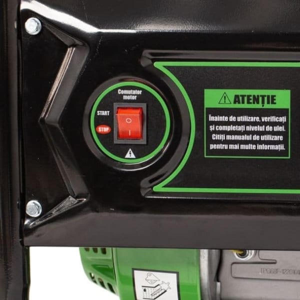 Generator de curent pe benzina Greenfield G-EC3600P, portabil, monofazat, putere 2.4 kVA, bobinaj alternator cupru