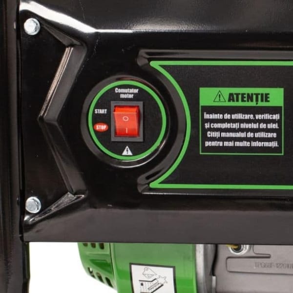 Generator de curent pe benzina Greenfield G-EC4100, portabil, monofazat, 3 kVA