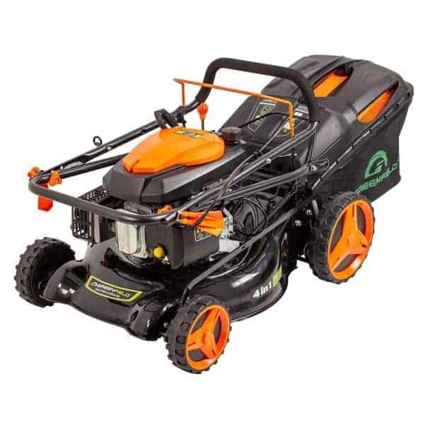 Masina de tuns gazon GREENFIELD G-MTG511ARW-T8 Benzina 4.4 CP 50 cm cos 60 l 7 Masina de tuns gazonul cu autopropulsie Greenfield G-MTG511ARW-T8