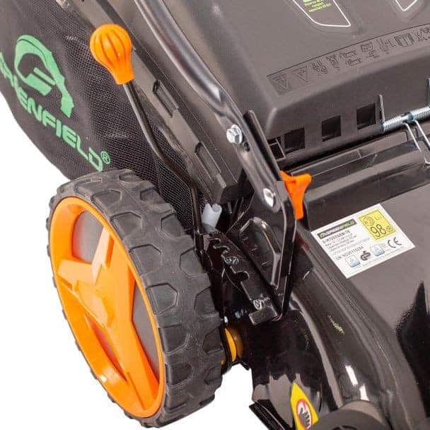Masina de tuns gazon GREENFIELD G-MTG511ARW-T8 Benzina 4.4 CP 50 cm cos 60 l 13 Masina de tuns gazonul cu autopropulsie Greenfield G-MTG511ARW-T8