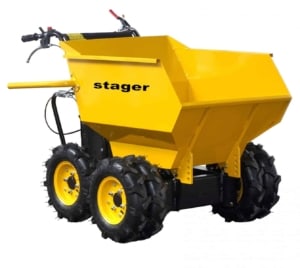 Roaba cu motor termic Stager RMT500 6.5CP, 500kg, 6 roti