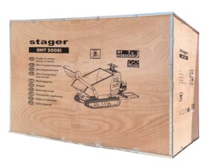 Roaba Stager RMT500SI cu motor termic cu incarcator frontal 9CP, 500kg, senile