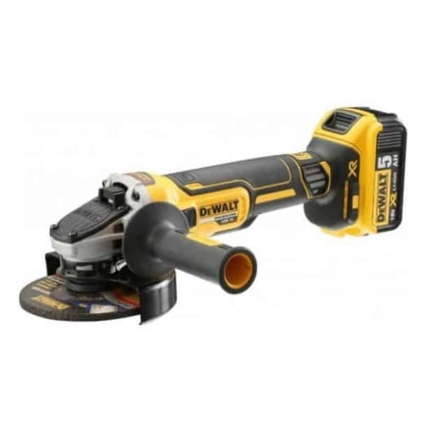 Polizor unghiular DeWalt DCG405P3, 125 mm, 3 acumulatori Li-Ion 18 V/5 Ah, incarcator, valiza de transport