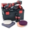 Set premium masina de polisat rotativa Flex PE 150 18.0-EC/5.0 P-SET