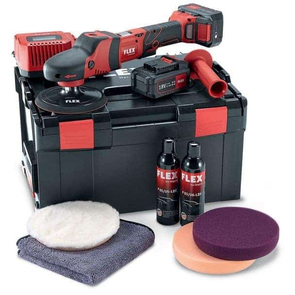 Set premium masina de polisat rotativa Flex PE 150 18.0-EC/5.0 P-SET 1 Set premium masina de polisat rotativa Flex PE 150 18.0-EC/5.0 P-SET
