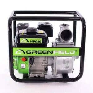 Motopompa 3 inch Greenfield MPG80, motor euro V, benzina, putere 7.0 CP, debit 63000 l/h, inaltime refulare 30 m