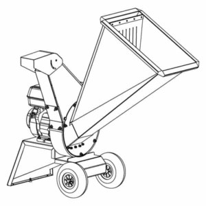Tocator de crengi si resturi vegetale Caravaggi BIO 90, motor electric 10CP