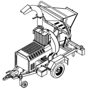 Tocator de crengi si resturi vegetale Caravaggi BIO 235 Cippo, motor electric 25CP