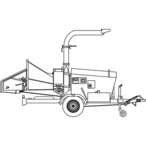 Tocator de crengi si resturi vegetale Caravaggi Cippo 25, IVECO F32 15 Tocator de crengi si resturi vegetale Caravaggi Cippo 25