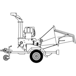 Tocator de crengi si resturi vegetale Caravaggi BIO 300, motor electric 25CP