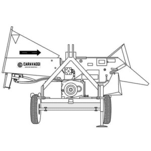 Tocator de crengi si resturi vegetale Caravaggi BIO 400, motor electric 30CP