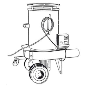 Tocator de paie, fan si cereale Caravaggi TPF 15, motor electric 4CP