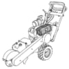 Freza de radacini si cioate Caravaggi SP, Honda GX690