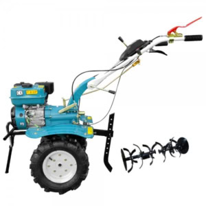 Motocultor DAKARD DKD HS 1000B Benzina 7 CP latime 80 cm + Discuri protectie + Roti pneuri 400X8 + Cupla accesorii + Pinten opritor | Travandi.ro
