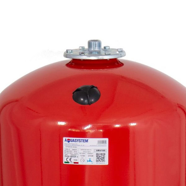 Vas de expansiune vertical cu suport Aquasystem VRV100, apa calda, volum 100 l, presiune max.8 bari - Image 2