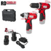 Set bormasina + surubelnita cu impact 12V 2x1.5Ah RD-CDIDL01