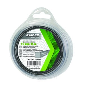 Fir pentru motocoasa ø2.7mm x 15m dreptunghi gri