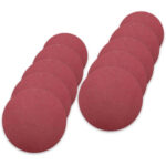 Set 10 discuri smirghel neperforat Velcro ø125mm K80