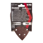 Set 10 coli smirghel perforat Velcro Delta 150x100mm P60