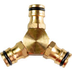 Niplu furtun cu 3 cai ½" alama TG