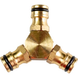 Niplu furtun cu 3 cai ½" alama TG