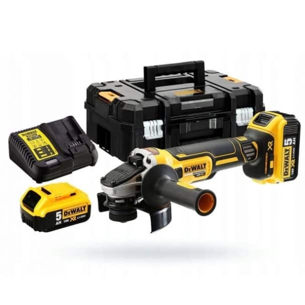 Polizor unghiular DeWalt DCG405P2, 125 mm, 2 acumulatori Li-Ion 18 V/5 Ah, incarcator, valiza de transport - Image 6