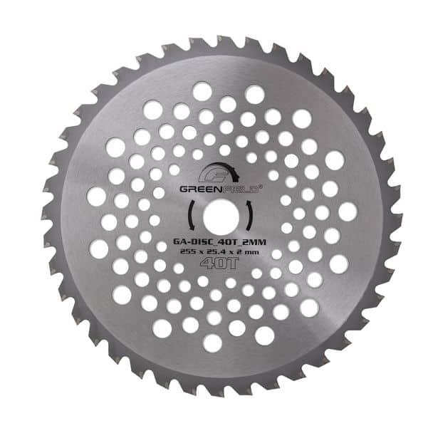 Disc din otel/vidia Greenfield GA-DISC_40T_2MM, cu 40 de dinti, 255xø25.4x2.0 mm 1 Disc din otel/vidia Greenfield GA-DISC_40T_2MM, cu 40 de dinti, 255xø25.4x2.0 mm