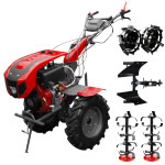 Pachet Motocultor WEIMA WM 1100BE(KM)-6 Diesel 12 CP latime 140 cm Diferential + Roti metalice + Plug reversibil