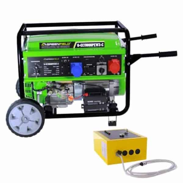 Generator de curent benzina Greenfield G-EC11000PEW3-C trifazat AVR 9,2 kw pornire electrica - Image 2
