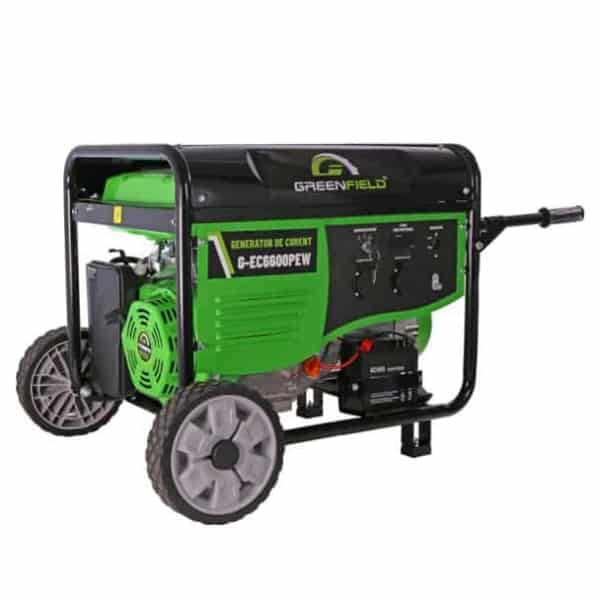 Generator de curent benzina Greenfield G-EC6600PEW monofazat AVR 5,5 kW pornire electrica
