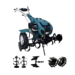 Motocultor DAKARD HS1100D Benzina 16 CP latime 120 cm + Capota cu far + Roti metalice cu manicot 32mm + Plug reversibil