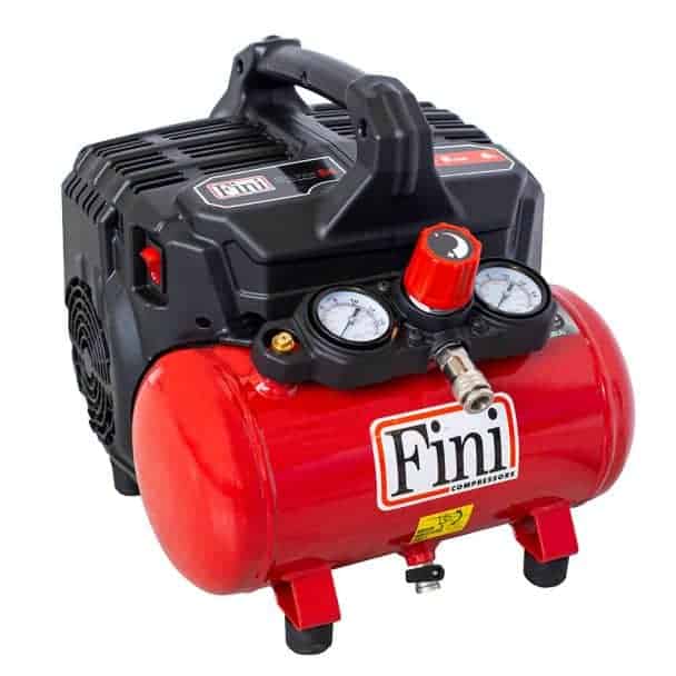 Compresor de aer ultra silentios, fara ulei, Fini SILTEK S/6, 6 l, 750 W, 8 bar, 105 l/min 1 Compresor de aer ultra silentios, fara ulei, Fini SILTEK S/6, 6 l, 750 W, 8 bar, 105 l/min