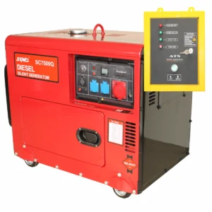 Generator de curent diesel SENCI SCD7500Q-3 ATS trifazat AVR 4,8 kW pornire electrica ATS inclus