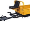 ProGARDEN Campo RM500CT remorca 500kg minitractor, 1 osie, prindere cupla, roti profil rutier 5.00-12, RIM 3.00B