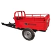 Remorca motocultor BISONTE Agro Garden BTA-500R capacitate 500 kg, dimensiuni 1.250 x 800 x 500 mm