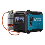 Generator de curent benzina/gaz Konner & Sohnen KS 4000iEG S monofazat invertor 4 kW pornire electrica